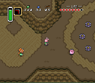 Screenshot Thumbnail / Media File 1 for Legend of Zelda, The - A Link to the Past (USA) [Hack by JaSp v2.0] (Time+Day-Night Cycle)